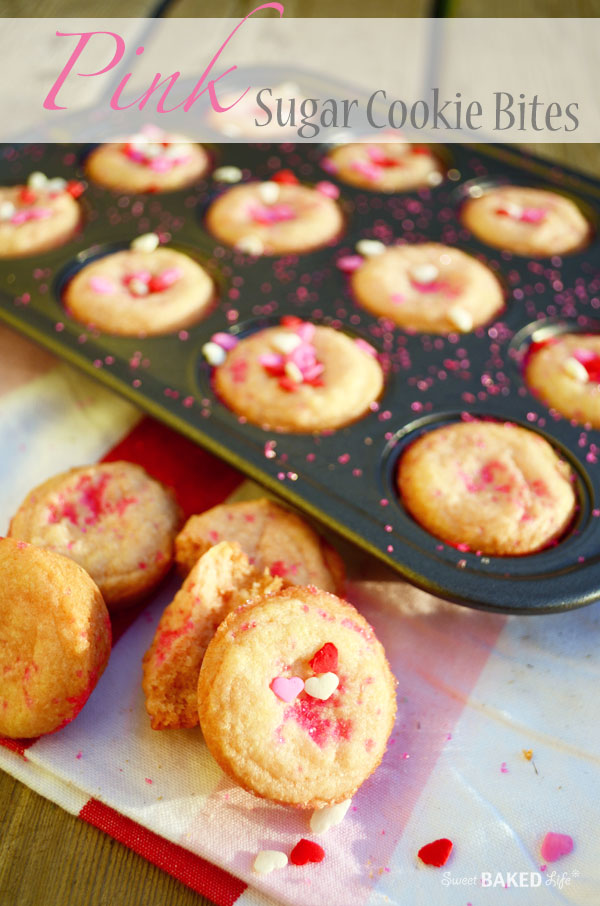 Pink Sugar Cookie Bites